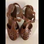 Kork-Ease Korks by Brown Leather Tyla Pumps with Cutout Design size 6 Photo 1