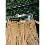 Anthropologie Pants Womens 28 Tan Khaki Cropped Buckle Waist Casual Bottoms Photo 1
