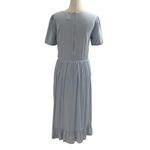 Clad & Cloth  Light Blue Midi The Bonnie Dress Size S | 40-11 Photo 2