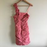 BCBGMAXAZRIA BCBG‎ Evangeline Dress One Shoulder in Coral Reef Photo 5