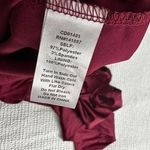 TCEC burgundy one sleeve satin mini dress Photo 4