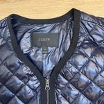 J.Crew Womens Size XS Puffer Feather Down Quilted Vest Navy Blue Zipper Pockets Photo 8