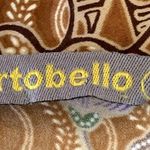 Vintage Portobello Satin Floral Geometric Mini Wrap Dress in Bronze Size undefined Photo 6