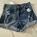 Indigo Rein  Shorts Denim Distressed Photo 0