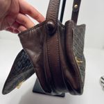 Bottega Veneta  Intrecciato Nappa Lock Flap Shoulder Woven Bag in brown green Photo 11