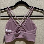 Lululemon NWT Nulu Strappy V Neckline Yoga Sports Bra Pink Size 4 A/B cup Padded Photo 3