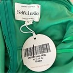 Selfie Leslie Dream Catcher Long Sleeve Ruched Mini Dress Green Size XL Photo 6