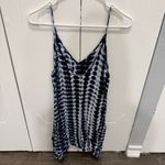 SheIn  Blue Tie Dye Mini Loose Fitting Dress Photo 1