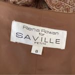 Rena Rowan Vintage 80s Saville Paisley Button Up Crop Vest Brown Green 8 Petite Photo 5