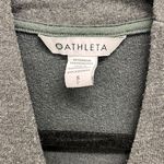 Athleta  Front Wrap V-Neck Pullover Sweatshirt S in Charcoal Gray Photo 1