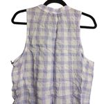 Bella Dahl NWT Light Purple White Gingham Sleeveless Top Shirt L Photo 3