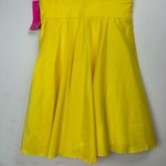 Betsey Johnson NWT Yellow Rockabilly Dress Sz 12 Pinup Girl Wrap Fit Flare Photo 7