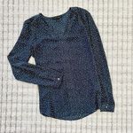 Banana Republic  Navy Patterned Blouse Photo 0