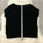EXPRESS  Black Zip Shoulder Sweater, Size Small Photo 5