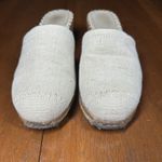 UGG  Palma Ivory Espadrille Wedge Mules Womens 8 SN 1653 Sandals Clogs Shearling Photo 6