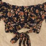 Papaya Purple Floral Off The Shoulder Top Photo 2