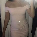 Baby Pink Choker Bodycon Dress Photo 0
