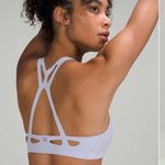 Lululemon  Court Challenger Bra Laser Cut Medium Support Serene Blue Lilac Size 8 Photo 3