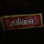 Zuliana Size Small Burgundy Bedazzled Ruffle Side Tie Skirt. Made in USA. New Photo 2