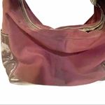 Tod's ‎ Maroon Patent Leather Nylon Hobo Zip Closure Shoulder Bag Photo 1