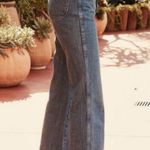 💕DOEN💕 Melody Jean Provence Blue 100% Cotton High Rise Flared Leg 30 NWT Photo 2