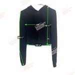 Alo Yoga Black Cropped Hoodie Size S I Photo 3