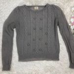 Urban Outfitters Pins and Needles Gray Pom Pom Mohair Sweater Medium Photo 0