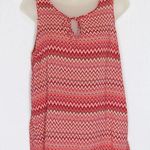 Lucky Brand Margarita Meadow Tank Top M Chevron Zig Zag Print Photo 0