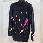 Oleg Cassini Vtg   Cable Knit  Grandma Sweater Women’s S oversized 3rd Eye 80-90s Photo 7