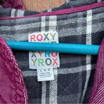 Roxy  Juniors Womens Jacket Button Pea Coat Soft Hooded Purple Size Large Photo 2