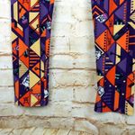 LuLaRoe Halloween Leggings Womens One Size Orange Purple Skull Rock Goth Photo 4