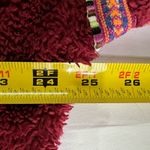 easel  L Sherpa burgundy fleece embroidered pullover sweatshirt casual fall cozy Photo 6