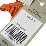 Boden Bright Orange Blouson Cotton Top Long Sleeve Blouse NEW Size LARGE Photo 6