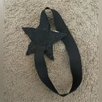 Black & Silver Sequin Star Elastic Headband Photo 3