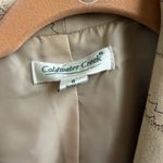 Coldwater Creek  Open Faux Suede Jacket Womens Brown Green Boho Artsy Western 6 Photo 3