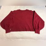 Sugar Lips  burgundy balloon sleeve sweater NWOT Photo 5