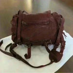 Leather Messenger Bag Crossbody Flap Over Purse Shoulder Bag Satchel Brown Photo 2