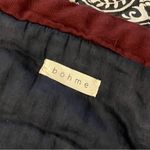 Bohme  Retro Maroon Chevron Puffer Jacket Photo 3