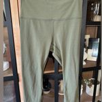 Lululemon  Align Cropped leggings capris running moss olive Fatigue mid rise Photo 2