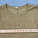 easel Mustard Yellow Tunic Women's Small Long Sleeve Crochet Lace Trim Top Photo 4