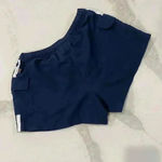 Vintage Big Flirt y2k Blue Cargo Shorts Women's Small Drawstring Elastic Waist Photo 4