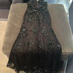 Women’s Black MermaidFit Sequins Party Prom Formal Dress LaceUp Back Size 4 Photo 11