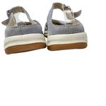 Lands' End Suede Mary Jane Flats Slip On Shoes Round Toe Light Blue Size US 7 B Photo 4