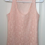 Loft NWOT  women’s pale pink lace thick strap lined tank blouse‎ XS Photo 0