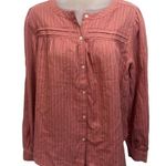 Loft NWT Striped Button Down Blouse Photo 0