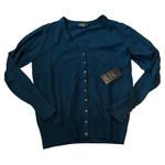 Cielo | womens green blue button down cardigan Blue Size M Photo 0