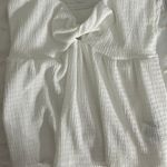 SheIn White Twisted Crop Top Photo 0