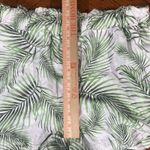 Sigrid Olsen  Palm Frond Elastic Waist Linen Blend Shorts Size Large Photo 3