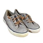Sperry Gray Seacoast Slip On Lace Up Low Top Loafers Women Sz 8 Photo 0