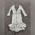 Revolve Alexie White Lace‎ Maxi Dress Formal Occasion Wedding Guest Bohemian Size 6 Photo 2